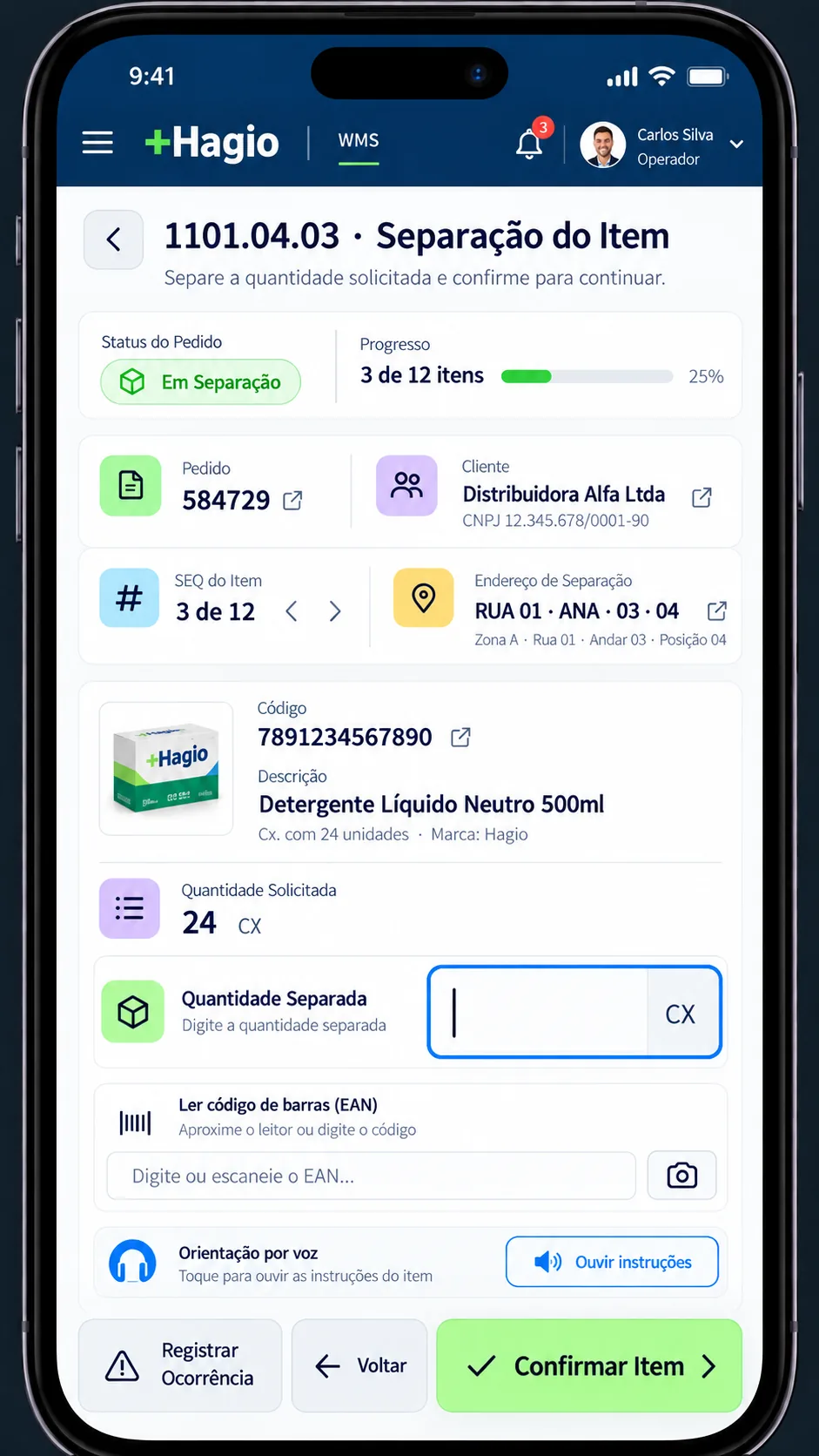 Mobile de separação +Hagio